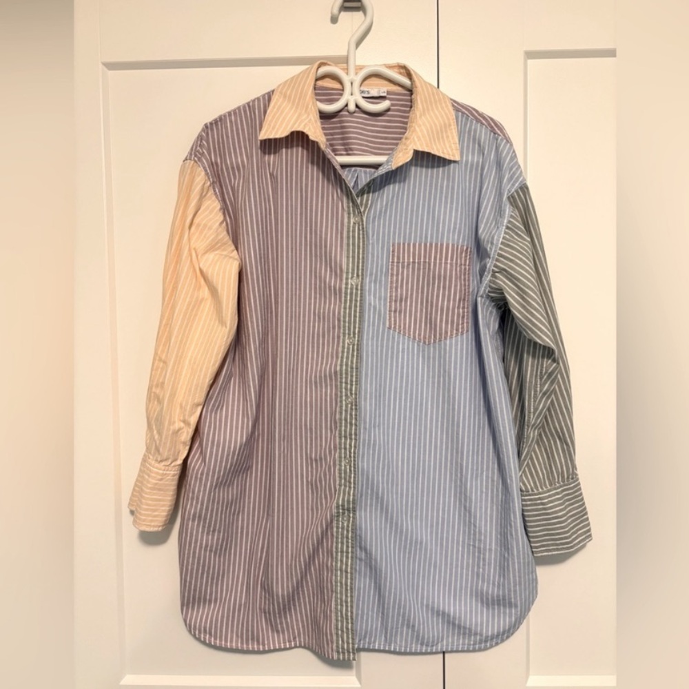 Multicolor Striped Women’s shirt, size L.